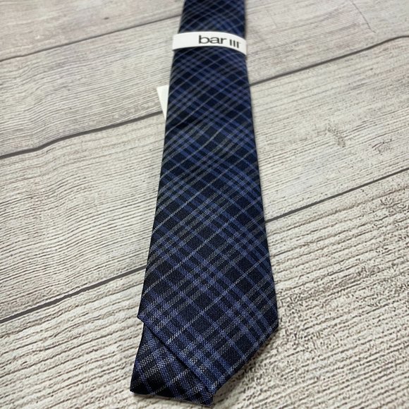 Bar III Other - Men's Neck Tie Bar III Cooper Plaid Blue